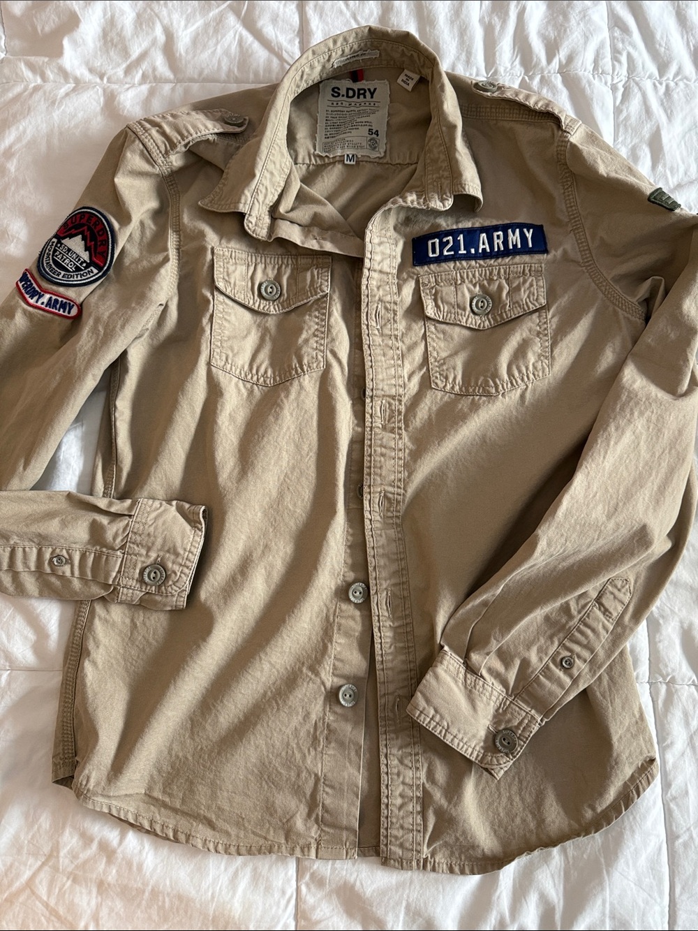 Superdry  Long Sleeve Shirt – Men’s Sz M